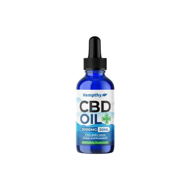 Hempthy 2000mg CBD Oil Full Spectrum Natural - 30ml - Natural Euphoria