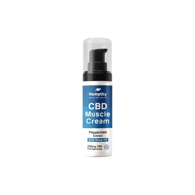 Hempthy 250mg Broad Spectrum CBD Muscle Cream - 50g - Natural Euphoria