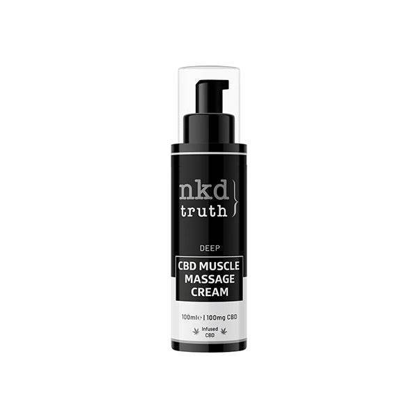 NKD 100mg CBD Deep Muscle Massage Cream - 100ml - Natural Euphoria