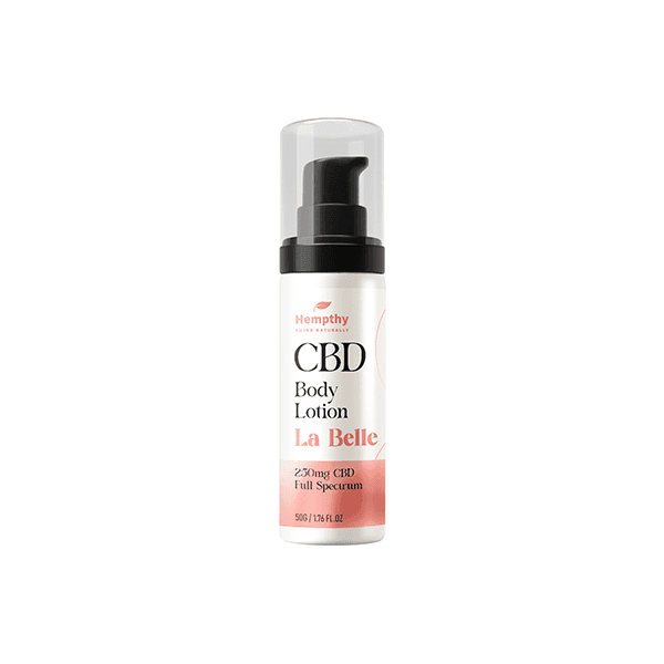 Hempthy 250mg CBD Body Lotion La Belle 50g - Natural Euphoria