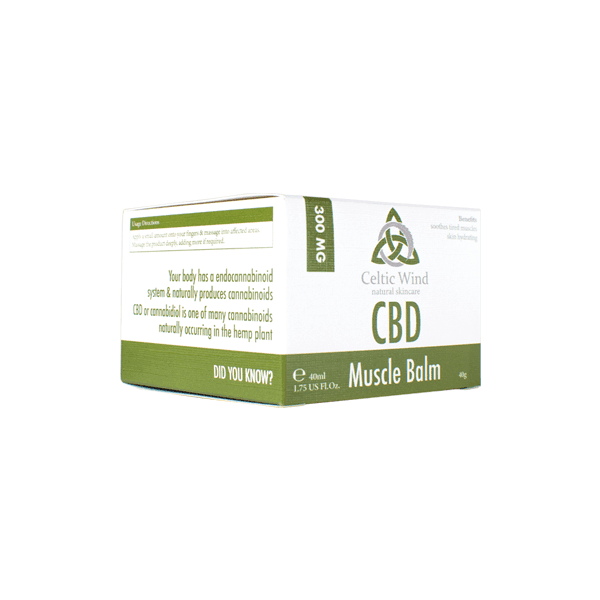 Celtic Wind Crops 300mg CBD Muscle Balm - 40ml (BUY 1 GET 1 FREE) - Natural Euphoria