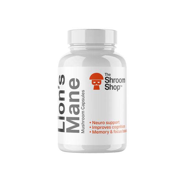 The Shroom Shop Lion's Mane Mushroom 45000mg Capsules - 90 Caps - Natural Euphoria