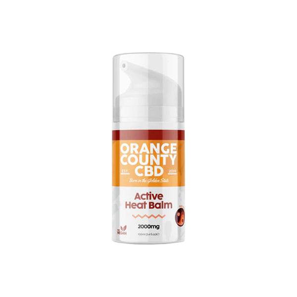 Orange County CBD 2000mg Active Heat Balm 100ml - Natural Euphoria