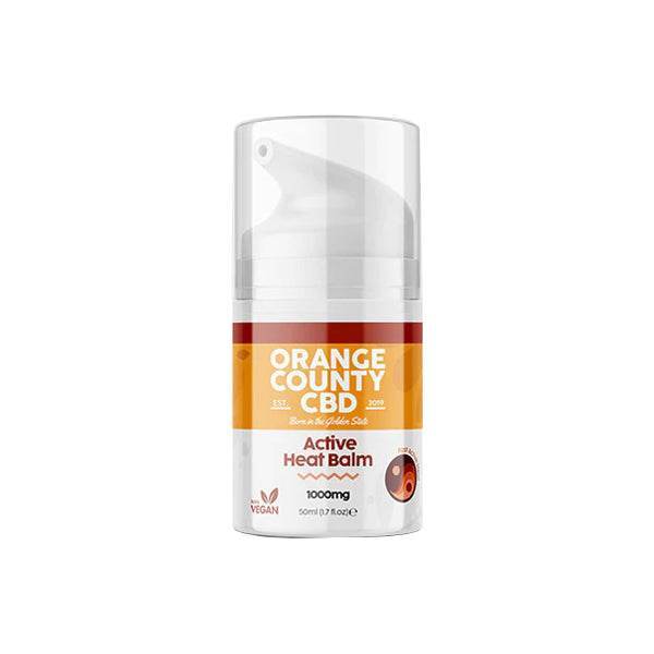 Orange County CBD 1000mg Active Heat Balm 50ml - Natural Euphoria