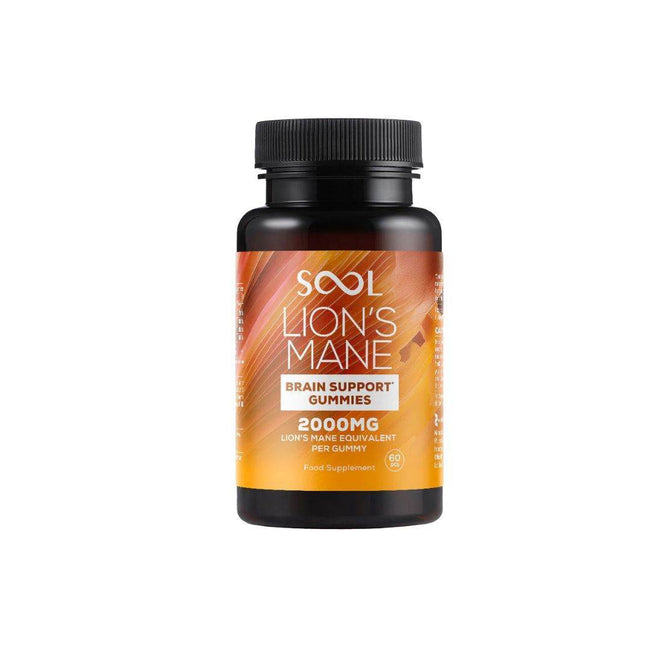 SOOL 2000mg Lion's Mane Brain Support Gummies - 60 Pieces - Natural Euphoria