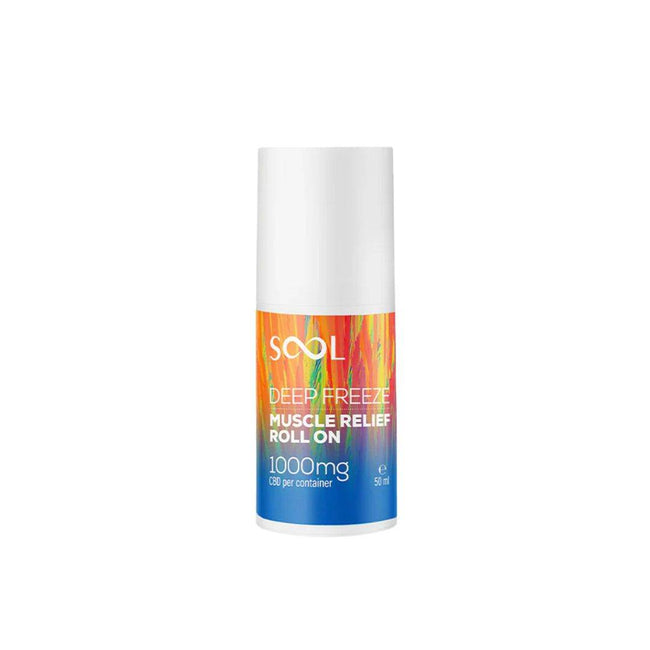 SOOL 1000mg Deep Freeze Muscle Relief CBD Roll On - 50ml - Natural Euphoria