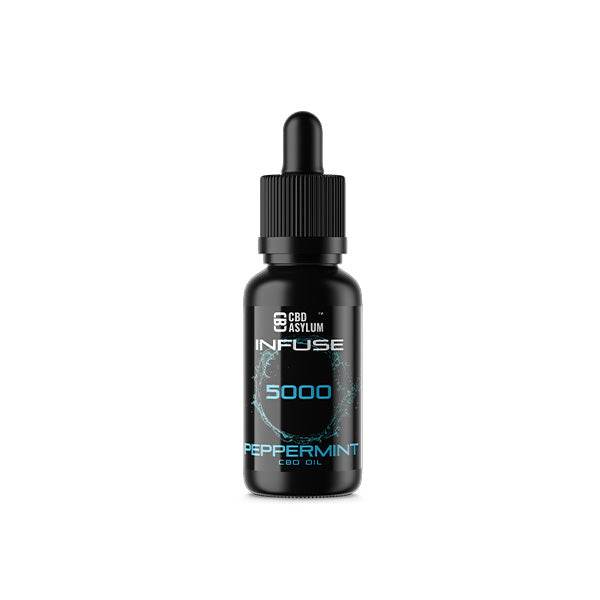 CBD Asylum Infuse 5000mg CBD Peppermint Oil - 30ml (BUY 1 GET 2 FREE) - Natural Euphoria