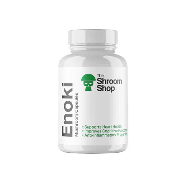 The Shroom Shop Enoki Mushroom 45000mg Capsules - 90 Caps - Natural Euphoria