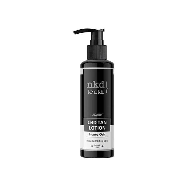 NKD Truth 100mg CBD Honey Oak Tan Lotion - 200ml - Natural Euphoria