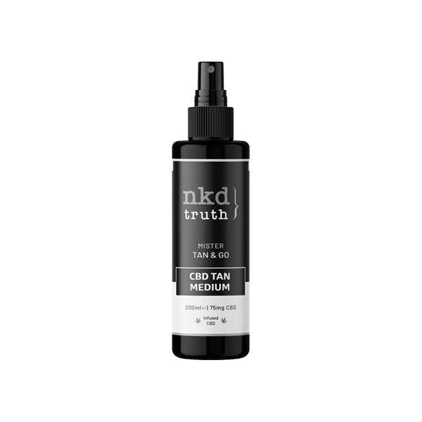 NKD Truth 75mg CBD Medium Self Tan - 200ml - Natural Euphoria