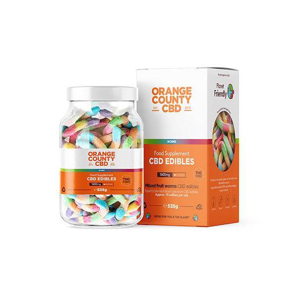 Orange County CBD 1600mg Gummies - Large Pack - Natural Euphoria
