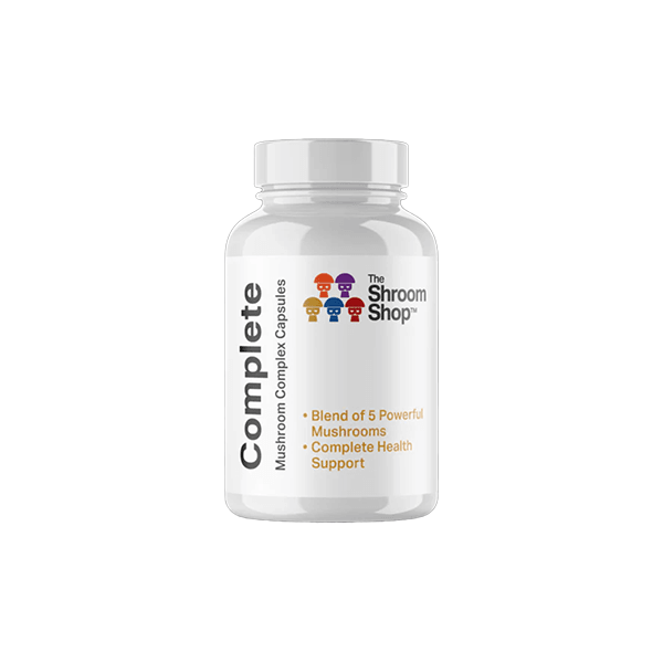 The Shroom Shop Complete Mushroom Complex 750mg Capsules - 150 Caps - Natural Euphoria