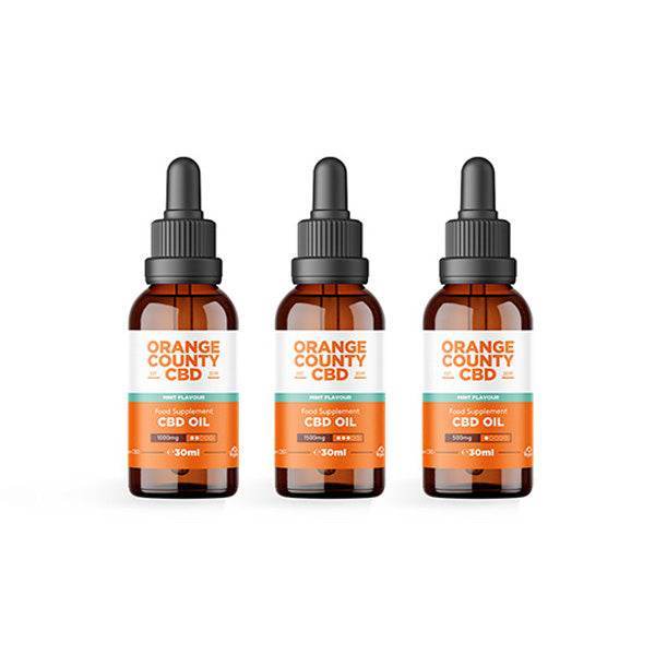 Orange County CBD 1000mg Flavoured Tincture Oil 30ml - Natural Euphoria