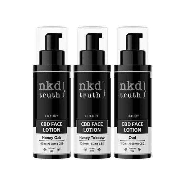 NKD 50mg CBD Face Lotion - 100ml - Natural Euphoria
