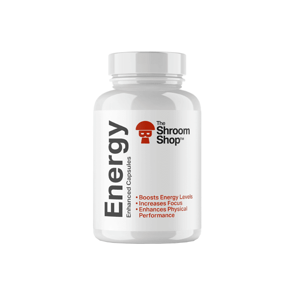 The Shroom Shop Enhanced Energy 67500mg Capsules - 90 Caps - Natural Euphoria