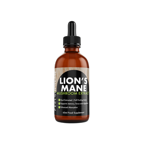 Feel Supreme 1500mg Lion's Mane Mushroom Extract Tincture - 60ml - Natural Euphoria