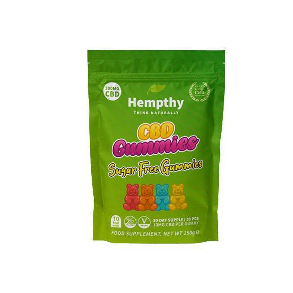 Hempthy 300mg CBD Gummies 30 Ct Pouch - Natural Euphoria