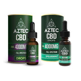 Aztec CBD Full Spectrum Hemp Oil 4000mg CBD 10ml - Natural Euphoria