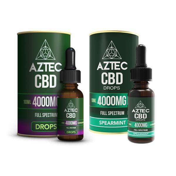 Aztec CBD Full Spectrum Hemp Oil 4000mg CBD 10ml - Natural Euphoria