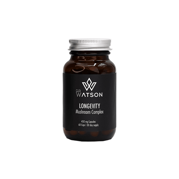 Dr Watson Longevity Mushroom Complex Vegan Capsules 60 Pieces - Natural Euphoria