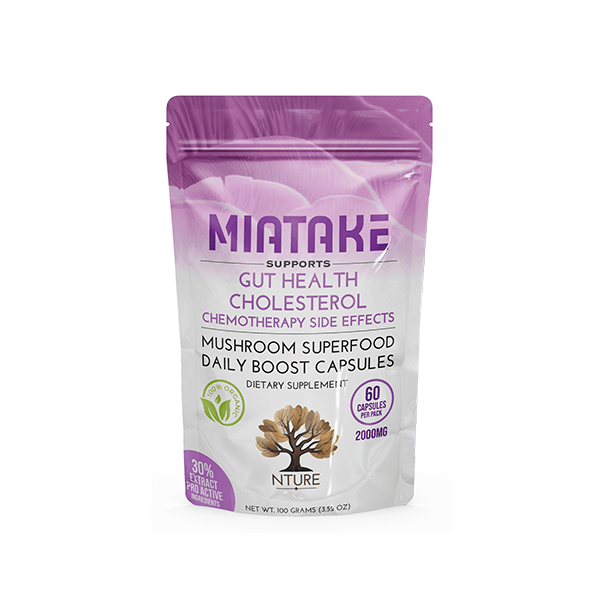 NTURE 2000mg Miatake Mushroom Capsules - 60 Caps - Natural Euphoria