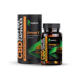 Reakiro 600mg CBD Full Spectrum Omega 3 Capsules - 60 Caps (BUY 1 GET 1 FREE) - Natural Euphoria