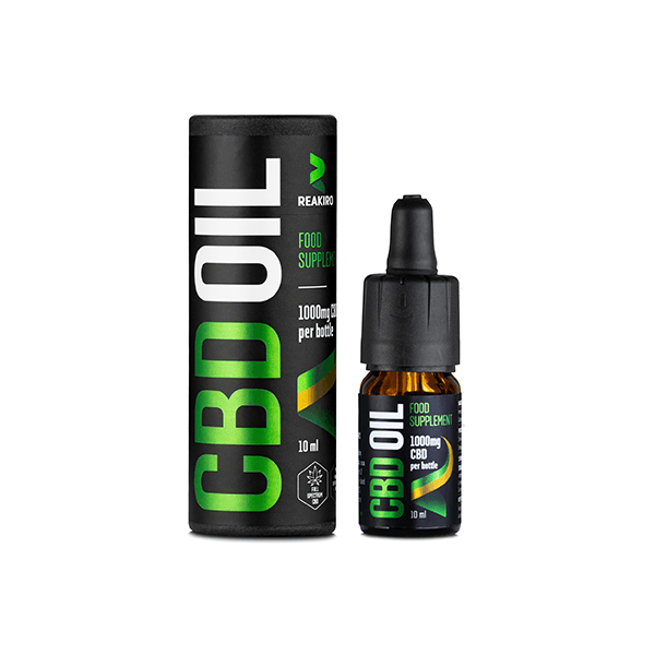 Reakiro 1000mg CBD Oil 10% Full Spectrum - 10ml (BUY 1 GET 1 FREE) - Natural Euphoria