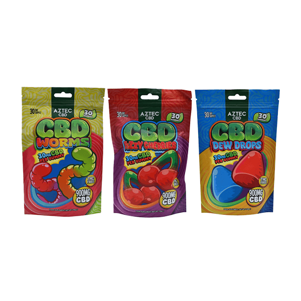 Aztec CBD 900mg Gummies - 150g - Natural Euphoria