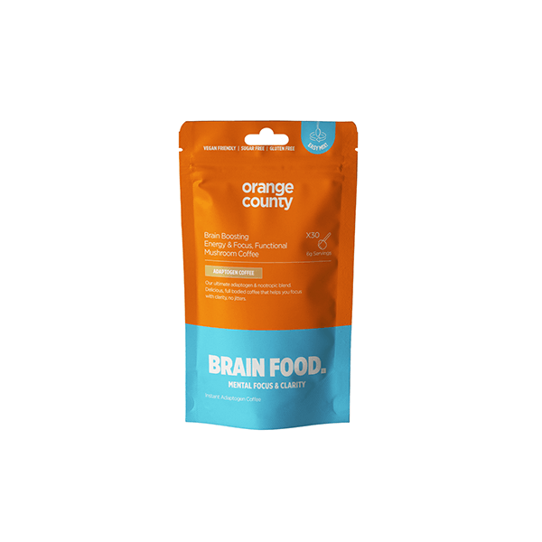 Orange County CBD 120000mg BRAIN FOOD Focus Coffee Powder - 200g - Natural Euphoria