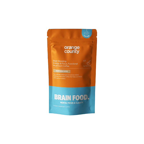 Orange County Focus & Energy Brain Food Mushroom Coffee Supplement (Sample Size) 42g - Natural Euphoria