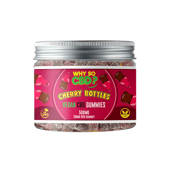 Why So CBD? 500mg Broad Spectrum CBD Small Vegan Gummies - 11 Flavours - Natural Euphoria