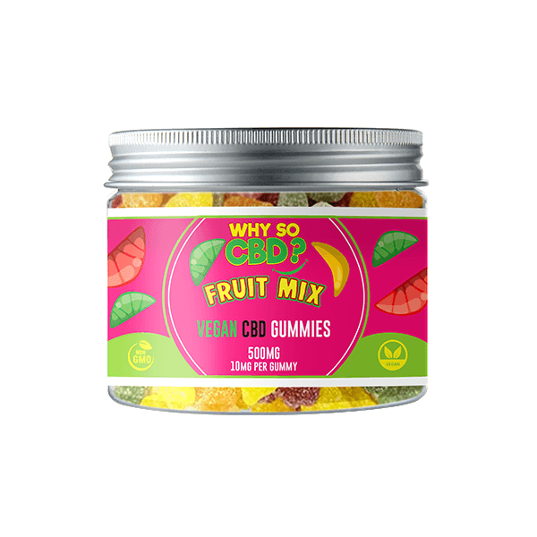 Why So CBD? 500mg Broad Spectrum CBD Small Vegan Gummies - 11 Flavours - Natural Euphoria