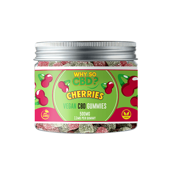 Why So CBD? 500mg Broad Spectrum CBD Small Vegan Gummies - 11 Flavours - Natural Euphoria