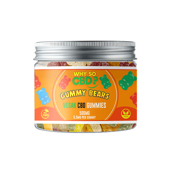 Why So CBD? 500mg Broad Spectrum CBD Small Vegan Gummies - 11 Flavours - Natural Euphoria