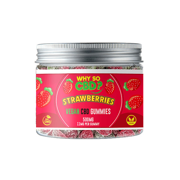 Why So CBD? 500mg Broad Spectrum CBD Small Vegan Gummies - 11 Flavours - Natural Euphoria