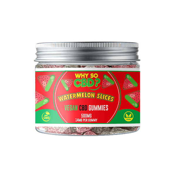 Why So CBD? 500mg Broad Spectrum CBD Small Vegan Gummies - 11 Flavours - Natural Euphoria