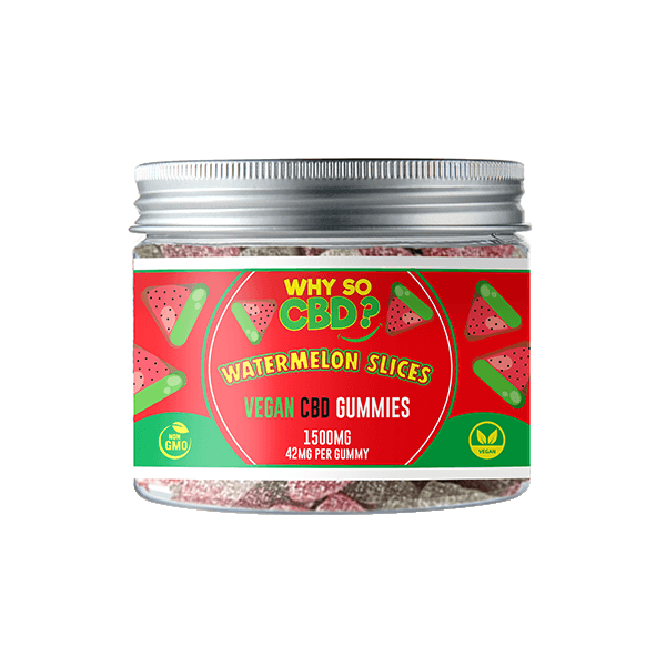 Why So CBD? 1500mg Broad Spectrum CBD Small Vegan Gummies - 11 Flavours - Natural Euphoria