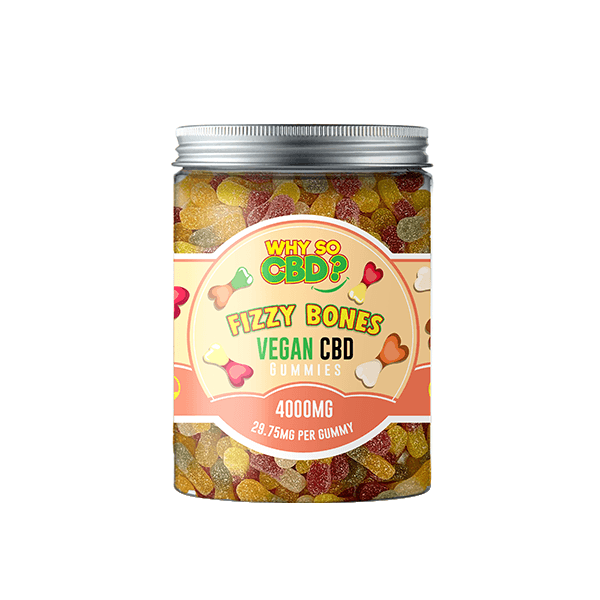 Why So CBD? 4000mg CBD Large Vegan Gummies - 11 Flavours - Natural Euphoria
