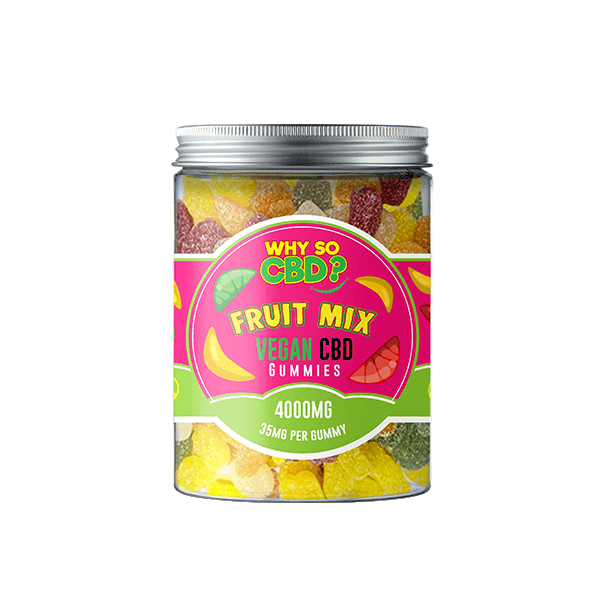 Why So CBD? 4000mg CBD Large Vegan Gummies - 11 Flavours - Natural Euphoria
