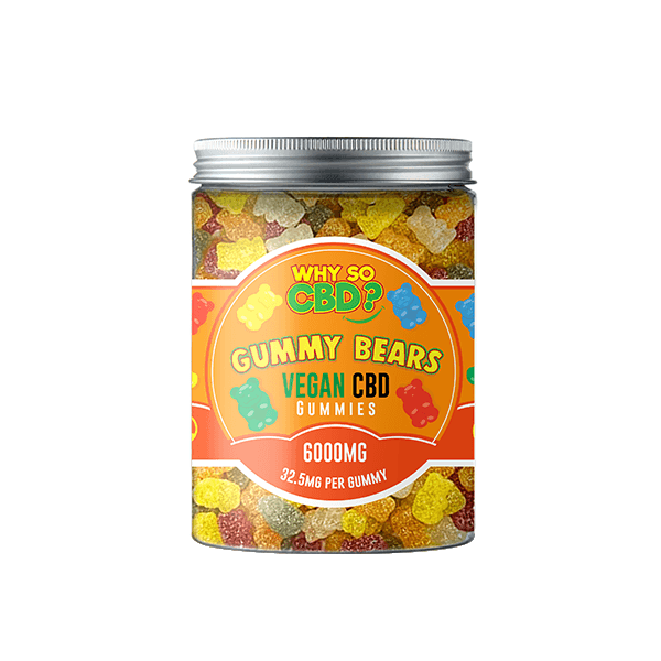 Why So CBD? 6000mg CBD Large Vegan Gummies - 11 Flavours - Natural Euphoria
