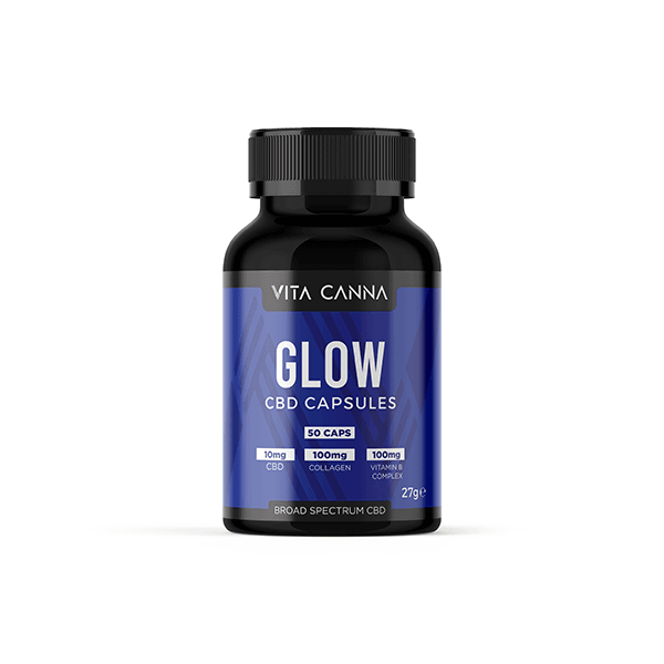 Vita Canna 500mg Broad Spectrum CBD Vegan Capsules - 50 Caps - Natural Euphoria