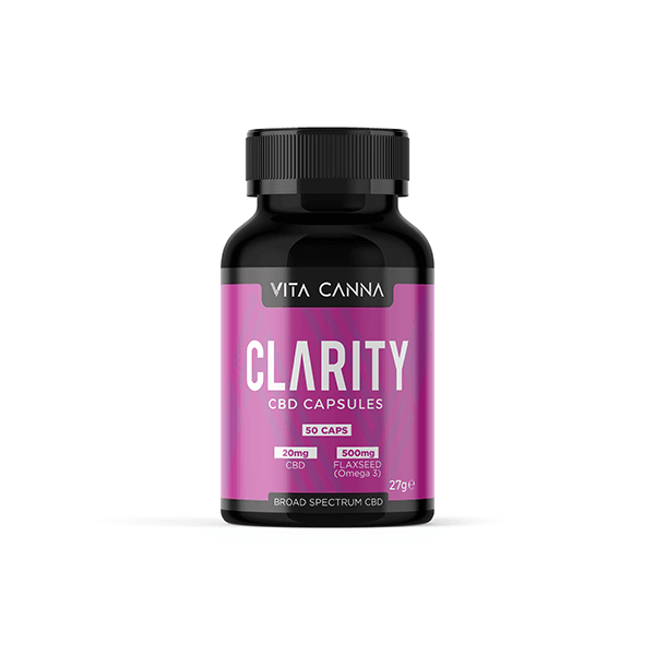 Vita Canna 1000mg Broad Spectrum CBD Vegan Capsules - 50 Caps - Natural Euphoria