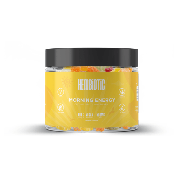 Hembiotic 500mg CBD Gummy Bears - 100g - Natural Euphoria
