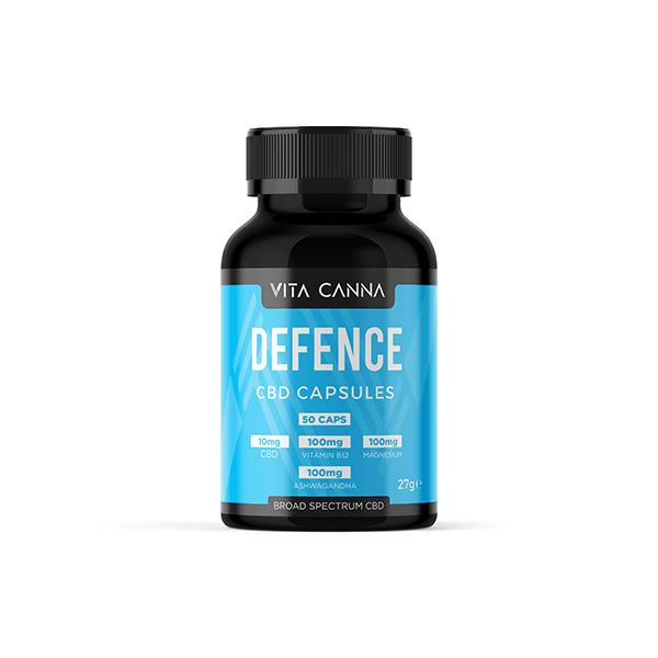 Vita Canna 500mg Broad Spectrum CBD Vegan Capsules - 50 Caps - Natural Euphoria