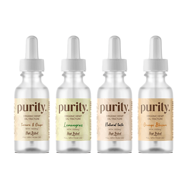 Purity 1500mg Full-Spectrum High Potency CBD Hemp Oil 30ml - Natural Euphoria