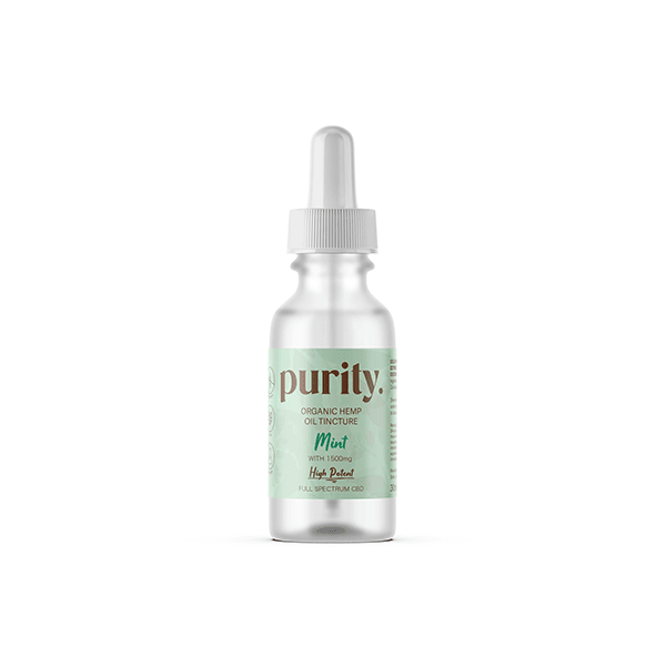 Purity 1500mg Full-Spectrum High Potency CBD Hemp Oil 30ml - Natural Euphoria