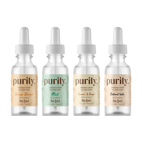 Purity 3000mg Full-Spectrum High Potency CBD Hemp Oil 30ml - Natural Euphoria