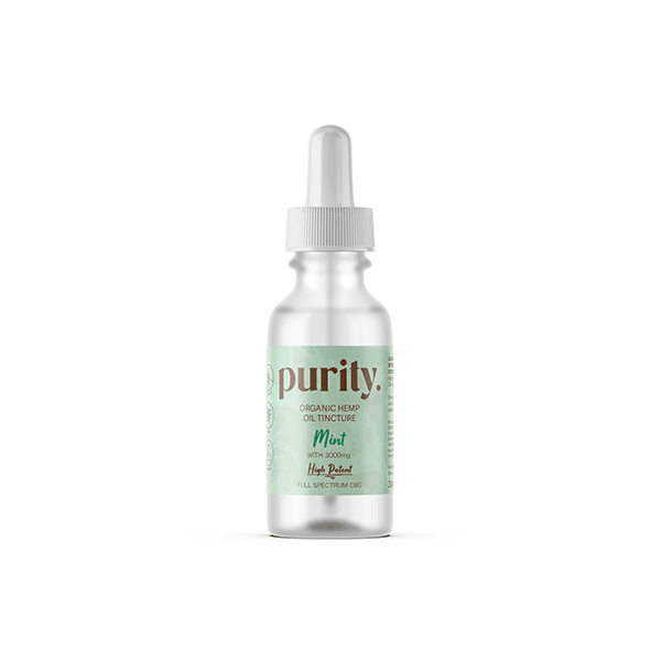 Purity 3000mg Full-Spectrum High Potency CBD Hemp Oil 30ml - Natural Euphoria