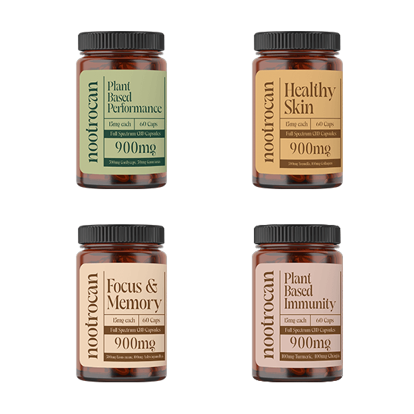 Nootrocan 900mg Full Spectrum CBD Nootropic Capsules - 60 Caps - Natural Euphoria