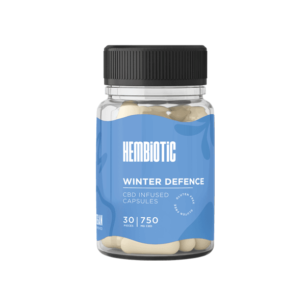 Hembiotic 750mg CBD Capsules - 30 Caps - Natural Euphoria